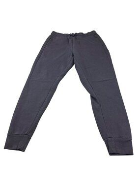 Nicce Mens Dark Jogger Pant Embroidered Logo Elastic Waist large FLAW (MM505)